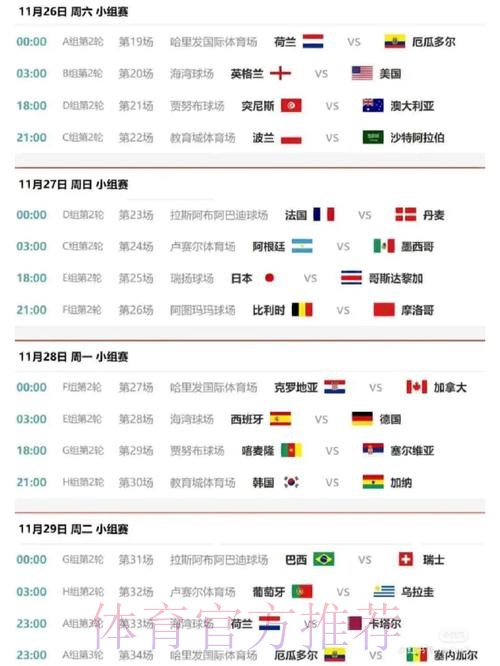 世界杯小组赛赛程靠谱吗 世界杯小组赛赛程靠谱吗